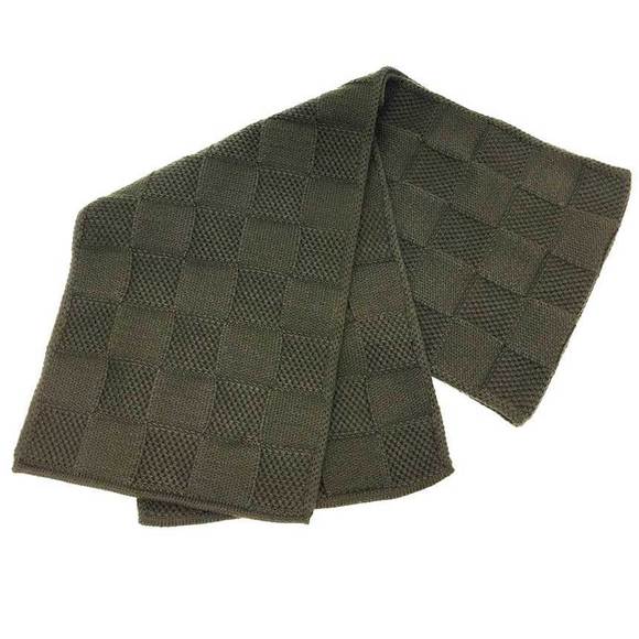 LOUIS VUITTON Other - LOUIS VUITTON Louis Vuitton Damier Scarf Khaki 100% Wool Men's Women's aq9970...